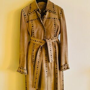 Dolce & Gabbana Tan Suede Coat